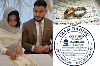 be your online nikah imam help you with witness, wali and certificate