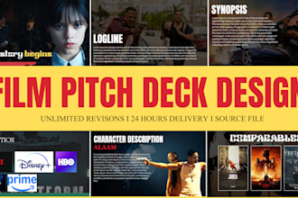 create a pitch deck for your film and TV show
