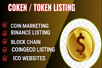list your coin or token on any exchanges platforms