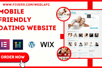 design your responsive online dating website with go high level wordpress or wix