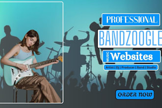 bandzoogle website, design bandzoogle store, design bandzogle page, design epk