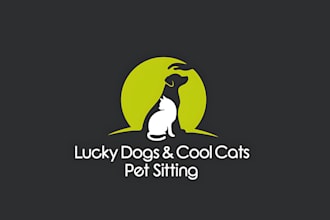 make a unique animal, dog, pet care and veterinary logo or any graphics design