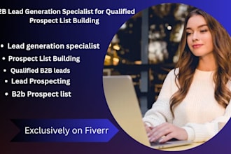 b2b lead generation specialist for qualified prospect list building