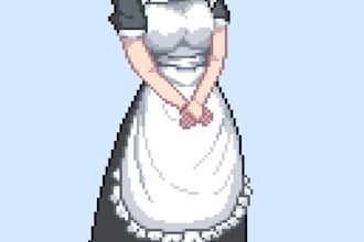 create lofi loop animation pixel art and stream screen pixel art animated