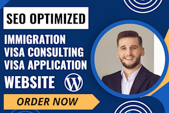 build seo optimized immigration website visa consulting visa application website