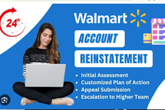 reinstate walmart suspension, walmart approval, termination, suspended, restrict