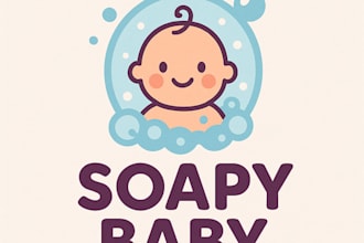 design a cute logo for small businesses who sells soap