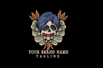 design unique and creative tattoo art for merchandising logo