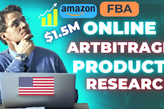 amazon fba online arbitrage product research USA fba leads