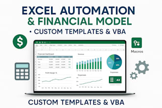 create custom automation excel spreadsheet template excel financial model, vba
