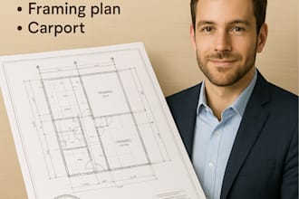stamp architectural structural engineering plans foundation framing plan carport