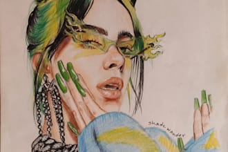draw realistic pencil portraits or colorful stylized art