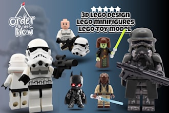 custom 3d lego model toy design articulated bjd,lego minifigure