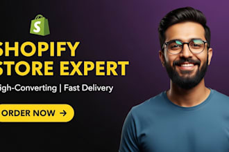 design and build a high converting shopify store,or dropshipping