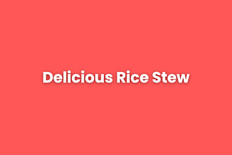 teach you how to make delicious rice stew soup