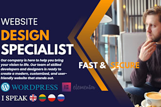 design and develop a professional wordpress website