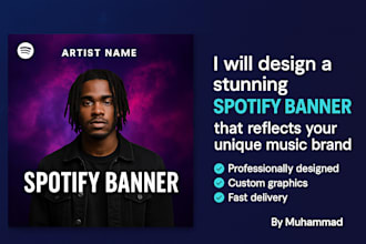 design a stunning spotify banner that reflects your unique music brand