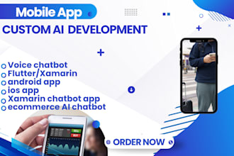 develop voice enabled ai chatbot app multilingual ai with flutter or xamarin