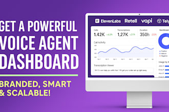 build branded elevenlabs retell ai vapi telyns voice agent analysis dashboard