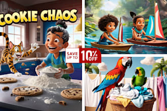 illustrate 3d illustration for children story book kids book kids story book
