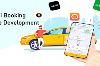 develop car rental app, booking, car wash, auction, taxi booking, appointment