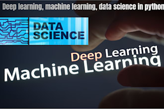 deep learning, machine learning, data science in python