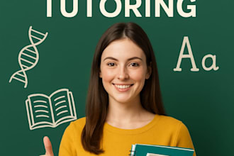 be your biology and english tutor