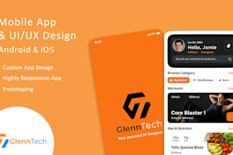 do mobile app web app website UI UX design in figma