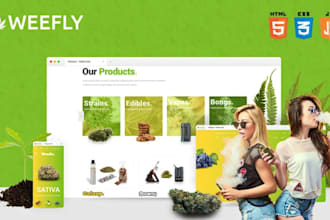 cbd store vape website marijuana medical ecommerce cannabis shopify store