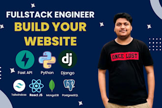custom web development in python, django, fastapi and react