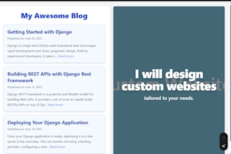 design websites for your business using django