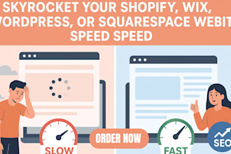 skyrocket your shopify wix wordpress or squarespace website speed for SEO UX