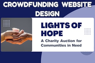 design nonprofit, ngo, charity, donations crowdfunding website for your cause
