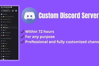 create a custom discord server for gamers or communities using pro setups