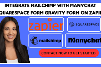integrate mailchimp with manychat squarespace form gravity form on zapier