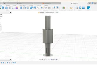 design a 3d printable object in fusion 360 and deliver stl and step files