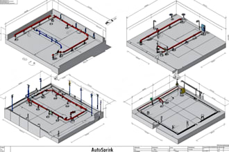 fire protection system 3d 2d autocad autosprink cad