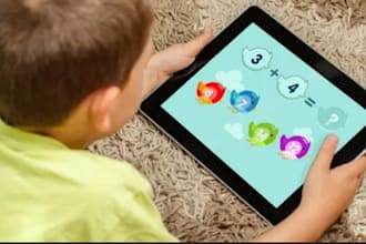 create an educational mobile app with interactive games for parent child