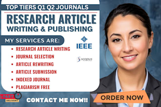 write and publish research article in q1 q2 google scholar indexed journal