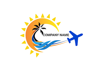 design a travel and hotel logo with 20 hours