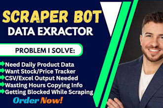 build a custom web scraper bot for walmart, amazon, or any ecommerce site