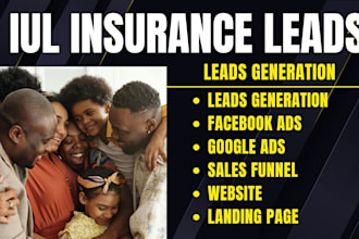 get iul insurance leads facebook ads linkedin ads iul broker leads google ads