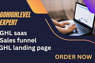 gohighlevel landing page funnel virtual assistant funnel builder, ghl saas, a2p