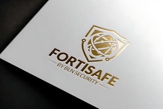 design unique tech startup saas security and crypto logo with branding