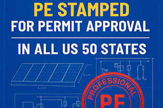 provide pe stamped solar permit plans for fast nationwide approval