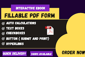 create fillable pdf form, interactive pdf
