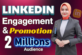 be your linkedin marketing manager, post promotion, article shoutout, engagement