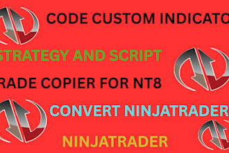 code ninjatrader 8 strategies, indicators, or trade copiers using ninjascript