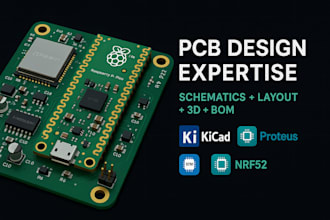 design professional pcb schematics and iot hardware in kicad or altium