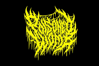 make death metal, slam, and brutal logo for you